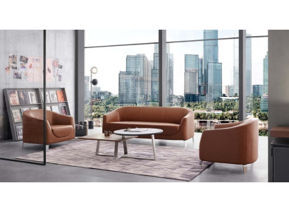 Wohnzimmer Set Sofagarnitur Garnitur Couch 3+1+1 Designersofa Couchtisch