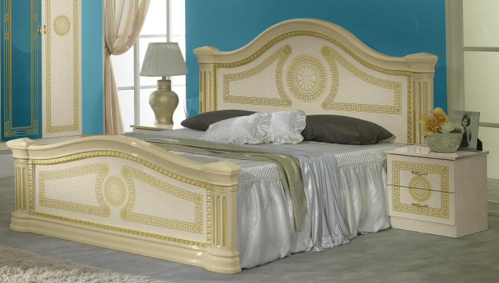 Luxus Schlafzimmer Klassisches Holz Bett Nachttisch 6tlg Design Möbel