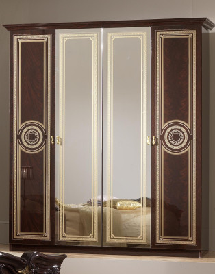 Luxus Kleider Schrank Designer Hochglanz Kleiderschränke Möbel Wohnen Holz Neu