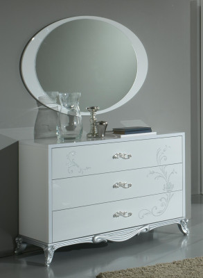 Konsolen Tisch Kommode mit Spiegel Luxus Klasse Möbel Set Stil Modern 2tlg. Neu