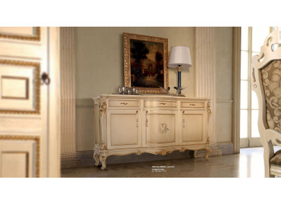 Sideboard Kommode Schränke Kommoden Holz Wohnzimmer Möbel Schrank Luxus Beige