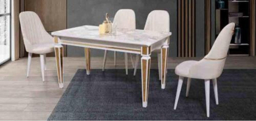 Esstisch Essgarnitur Esszimmer Set Sitzmöbel Set Esszimmer Sets 4 Stühle 5tlg