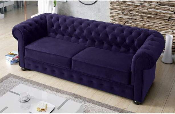 Design Sofa Couch 3 Sitzer Polsterung Leder Big Sofas Textil Chesterfield 