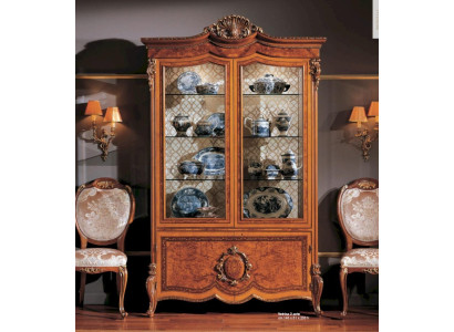 Vitrine Schränke Braun Groß Vitrinen Luxus Schrank Holz Esszimmer