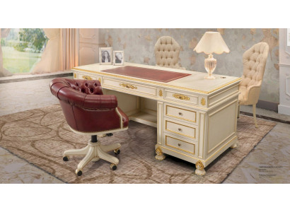 Luxus Schreibtisch Tische Holz Büro Office Tisch Stil Weiß Möbel