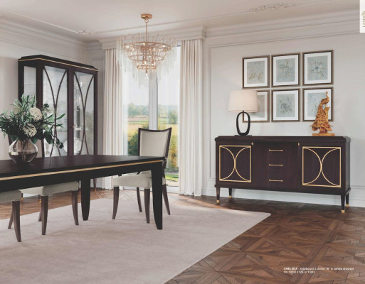 Sideboard Kommode Luxus Schränke Kommoden Wohnzimmer Braun Holz	