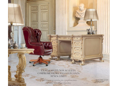 Drehstuhl Sessel Schreibtischstuhl Bürodrehstuhl Chesterfield Rot