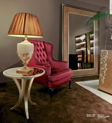 Stilvolle Beistelltische fürs Wohnzimmer Beige Holz Möbel mit Rund-Design