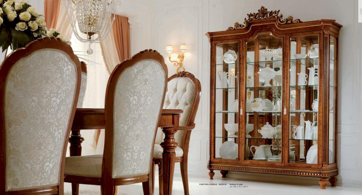 Stuhl Lehnstuhl Luxus Sessel Barock Rokoko Stühle Holz Braun Marzorati
