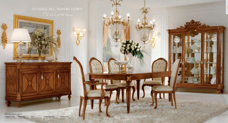 Stuhl Lehnstuhl Luxus Sessel Barock Rokoko Stühle Holz Braun Marzorati