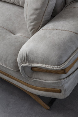 Stilvoll Wohnzimmer Möbel Design 3-Sitzer Sofa Weiße Farbe Exklusive