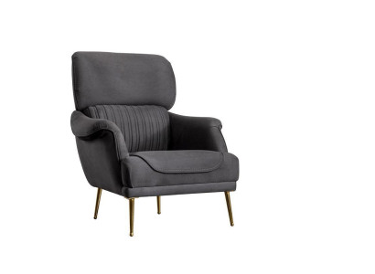 Luxus Sessel Modern Design Wohnzimmer Möbel Grau farbe Stil 