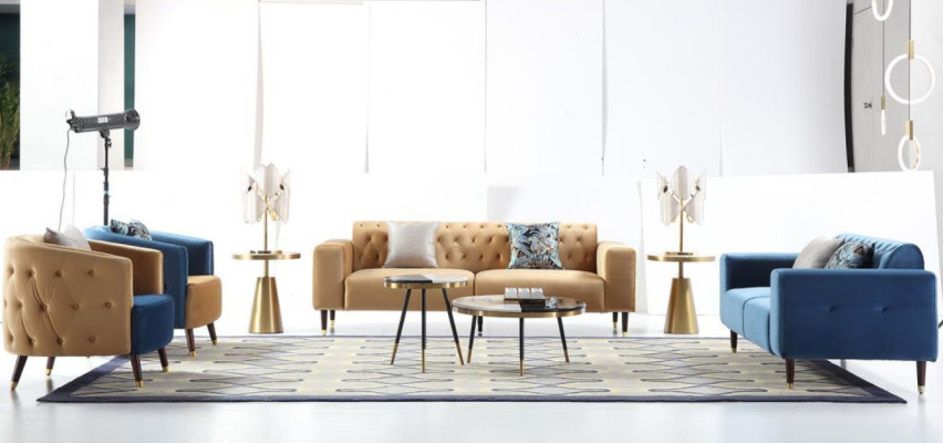 Dreisitzer Couch Polster Design Sofa Moderne 3er Sitz Sofas Zimmer Möbel Neu