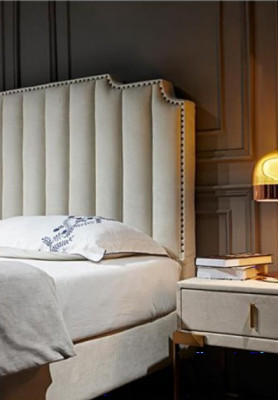 Bett Leder 2x Nachttisch 3 tlg. Schlafzimmer Set Möbel Modern Neu Luxury Betten