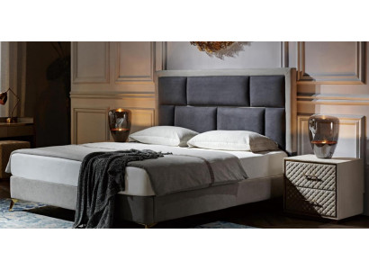 Betten Möbel Schlaf Hotel Doppel Luxus Schlafzimmer Bett Design Polster Samt Neu