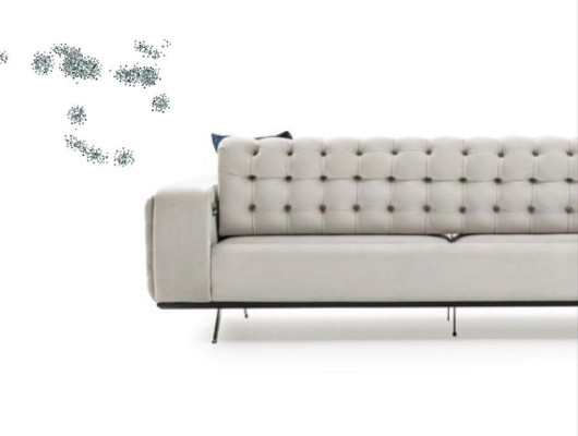Luxus Wohnzimmer Sofa 2 Sitz Zweisitzer Weiß Couch Chesterfield Couchen Neu