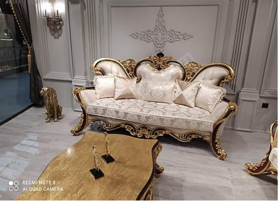 Wohnzimmer Sofa Couch Möbel Klassische Einrichtung 3 Sitzer Couchen