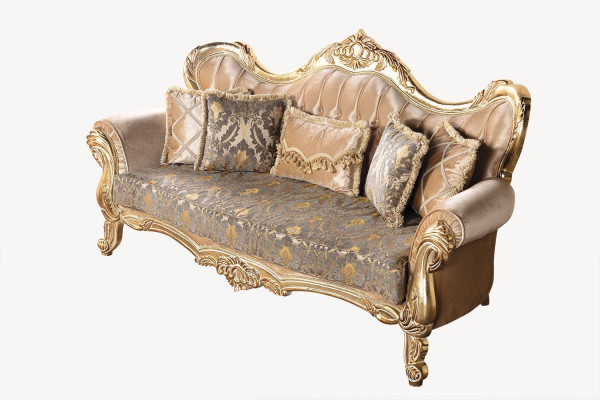 Chesterfield Sofagarnitur Couch Polster Möbel Barock Rokoko Tisch 3tlg