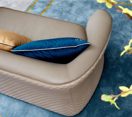 Sofagarnitur 421Sitzer Ledersofa Couch Wohnlandschaft Garnitur Design