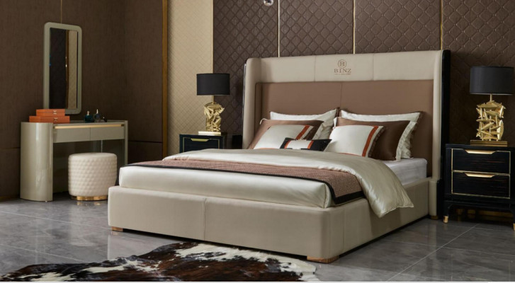 Luxus Hotel Betten Doppel Bett Design Holz Modern Bett 180x200 Schlafzimmer Ehe
