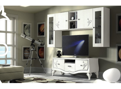 Wohnwand rtv Schrank Sideboard Schrank TV Holz Lowboard Kommode Design Möbel Neu