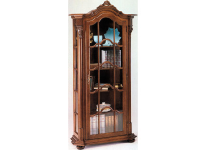 Vitrine Wohnzimmer Möbel Anrichte Massive Holz Vitrinen Glas Schrank Echtholz