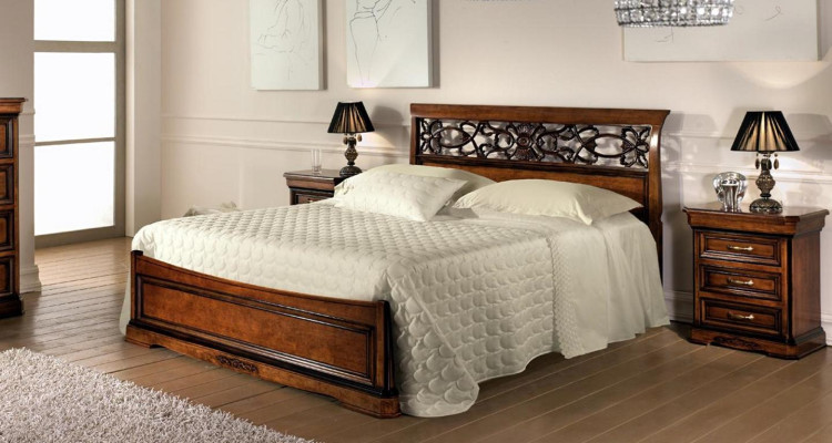Bett 2x Nachttisch Schlafzimmer Set Tisch Betten Komplett Holz Set Barock 3tlg.