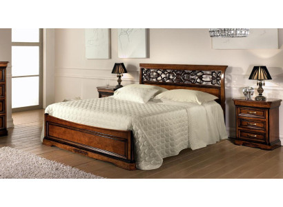 Bett 2x Nachttisch Schlafzimmer Set Tisch Betten Komplett Holz Set Barock 3tlg.