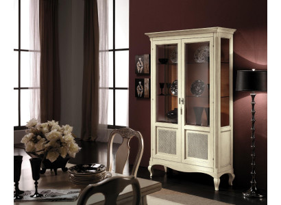 Vitrine Holz Luxus Schränke Klassische Anrichte Design Möbel Italienische Braun