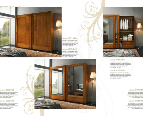 Kleiderschrank Schrank Schiebetüren Schränke Modern Möbel Schlafzimmer Italien