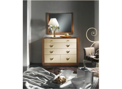 Kommode Spiegel Garnirur Konsole Kommoden Holz Schränke Konsole Italy Set 2tlg.