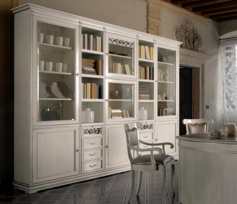 Arbeitszimmer Möbel Büro Bücherregal Holz Bücherregal mit Schubladen Design