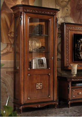Set 4tlg. Wohnzimmer rtv Vitrine Kommode Couchtisch Holz Luxus Garnitur Gruppe