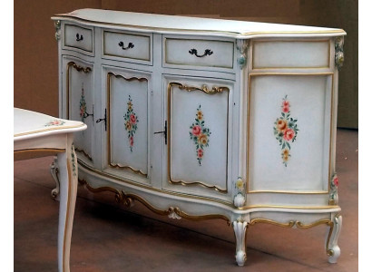 Anrichte Italienische Möbel Echtes Holz Sideboard Designer Luxus Holz Kommode