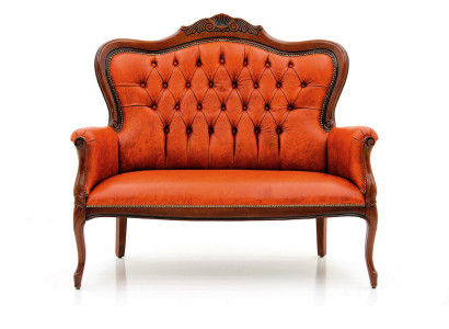 Art déco Zweisitzer Neu Sofa 2 Sitzer Design Sofas Polster Couchen Textil Relax