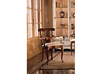 Polsterstuhl Armlehne Luxus Sessel Stuhl Stühle Wohnzimmer Esszimmer Lehnstuhl