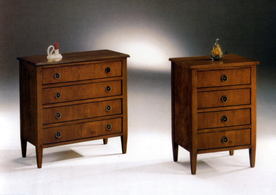 Sideboard Kommoden Sideboards 4 Schubladen Hochschrank Kommode Schrank Holz Neu