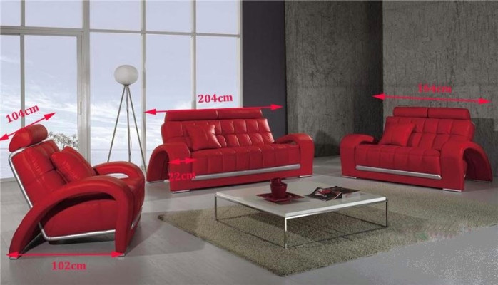 Sofagarnitur 3+2+1 Sitzer Sofa Couch Garnituren Leder Sofas Polster Stoff Textil