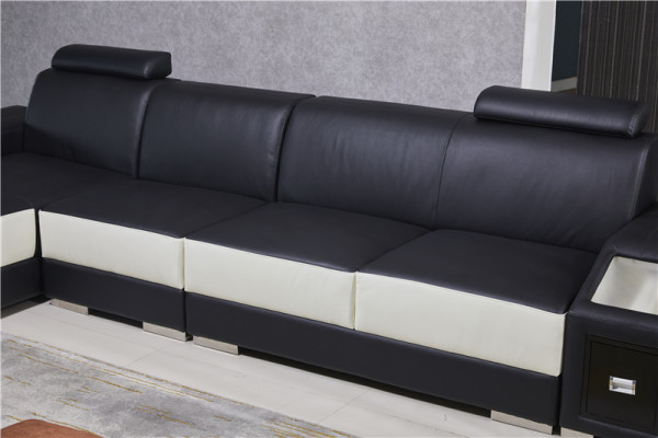 Leder Modern Couch Wohnlandschaft Ledersofa Sofagarnitur Möbel Sofa