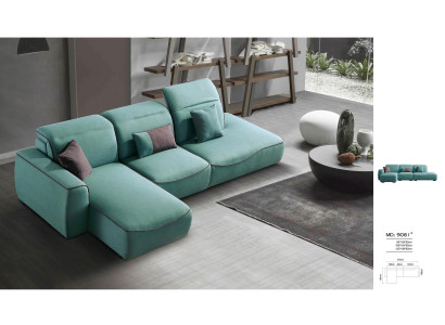 Italienische Design Eck Sofa Sitz Polster Eck Garnitur Couchen EckeTextil