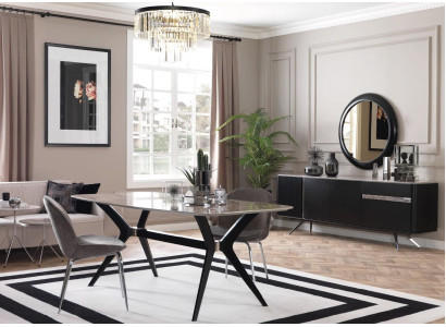 Luxus Esszimmer Esstisch Loft Design Tisch Möbel Einrichtung