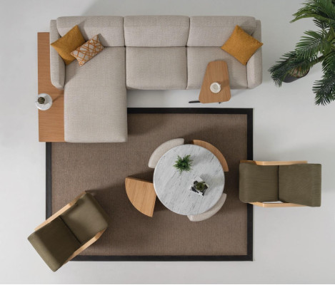 Design Sessel Einsitzer Wohnzimmer Bequemes Polster Möbel grün
