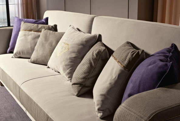 Sofagarnitur 311 Sitzer Set Design Sofa Polster Couchen Leder Italienische Möbel