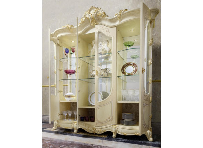 Wohnzimmer Schau Schränke Italienische Möbel Vitrine Glas Schrank Vitrinen Neu