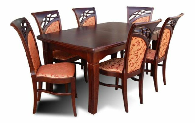 Designer Stühle Tisch Set Garnituren Komplett Wohnzimmer Dekor Esszimmer