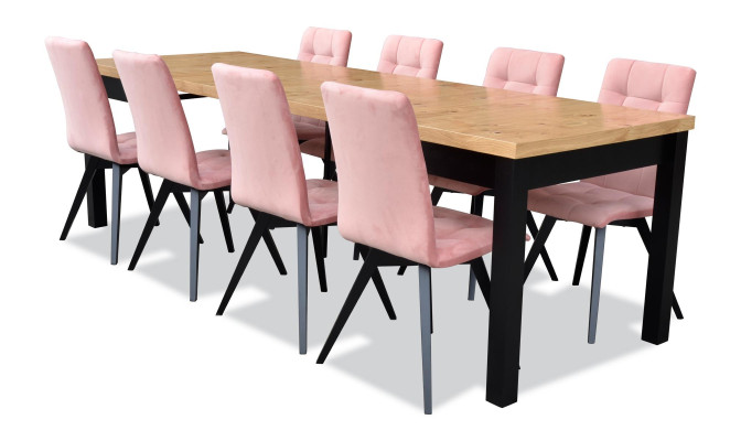 Modern Esszimmer Möbel Esstisch + 6 Stühle Komplett Garnitur 7tlg. Set Gruppe
