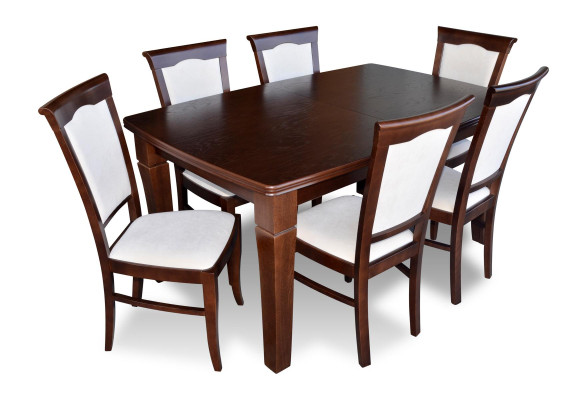 Komplette Essgarnitur 7tlg. Esszimmer Garnitur Set Modern Tisch 6x Stühle Stuhl