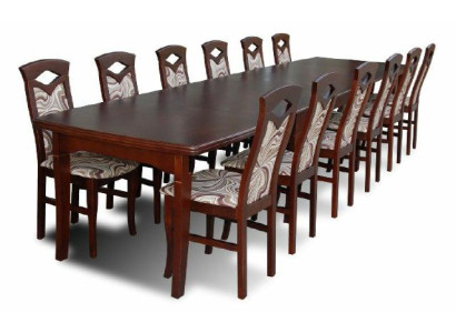 Esstisch + 12 Stühle Esszimmer Set Essgruppe Klassischer Tisch Tische Neu