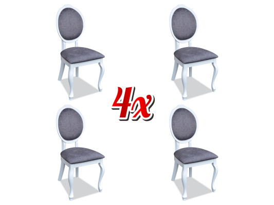 Stühle 4x Stuhl Set Echtes Holz Polster Sitz Esszimmer Garnitur Lehn Stühle Neu
