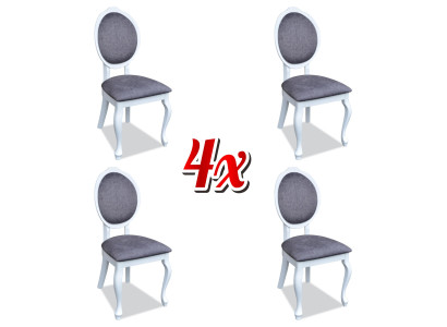 Stühle 4x Stuhl Set Echtes Holz Polster Sitz Esszimmer Garnitur Lehn Stühle Neu